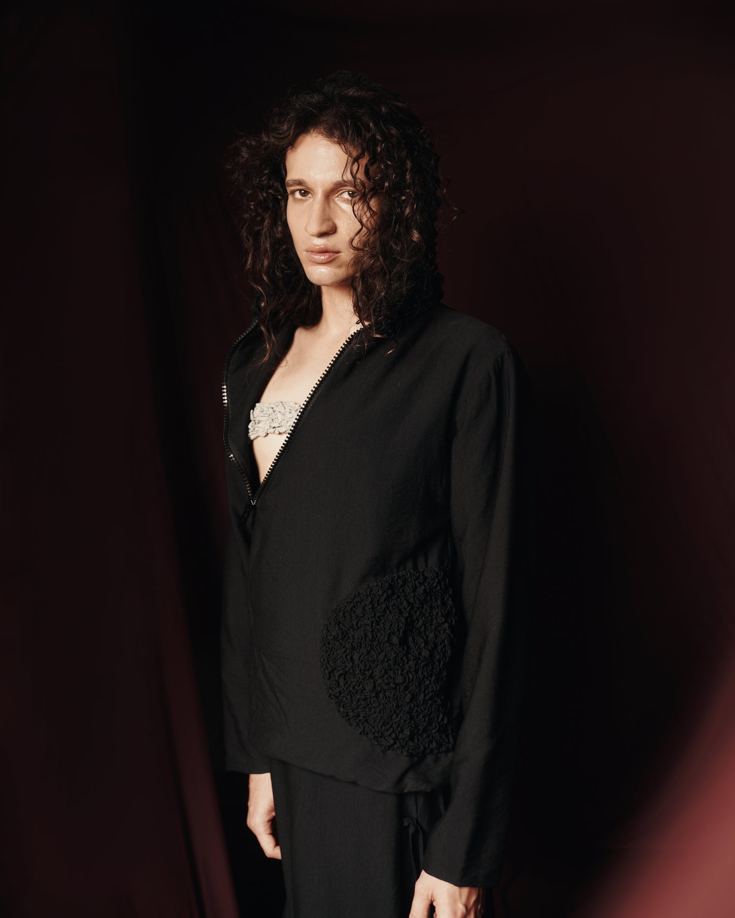 chaqueta tripa con balaclava