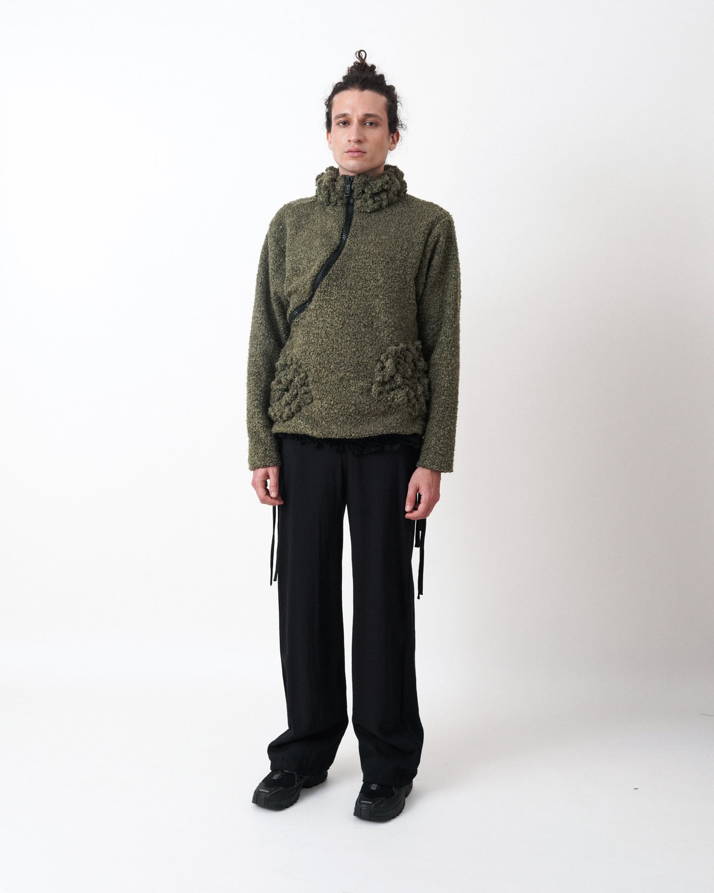 chaqueta tripa en bouclé