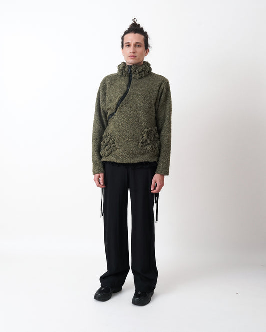 chaqueta tripa en bouclé