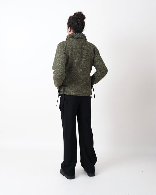 chaqueta tripa en bouclé